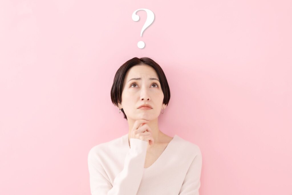 女性とはてなマーク